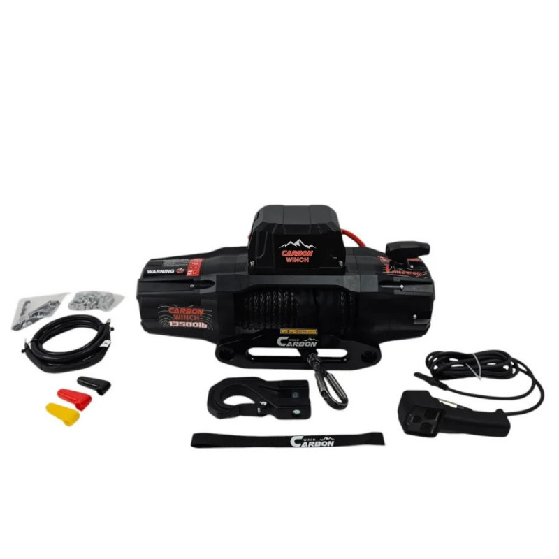 CARBON WINCH ZTI 12v 6126kg - 13.500lb Cable Sintético CARBON WINCH ZTI 12v 6126kg - 13.500lb Cable Sintético