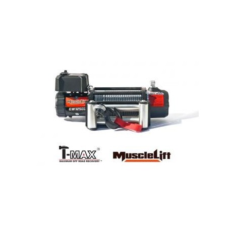 T-MAX Muscle-Lift MW12500 12V 5665kg Cable acero