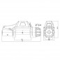 Runva EWB9500FWS-12V 4.309kg - 9.500lb Caja de relés fija, Resistente al agua IP67, Cable sintético (Plasma) Runva EWB9500FWS-12V 4.309kg - 9.500lb Caja de relés fija, Resistente al agua IP67, Cable sintético (Plasma)